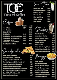 Taste Of Coffee - TOC menu 1