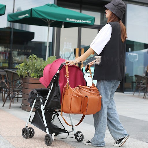 Title 4, PU Leather Mother And Baby Large-capacity Handb...