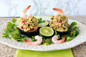 Orzo and Shrimp Stuffed Avocados