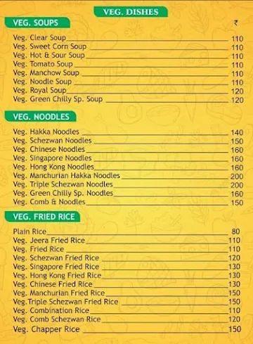 Green Chillly menu 