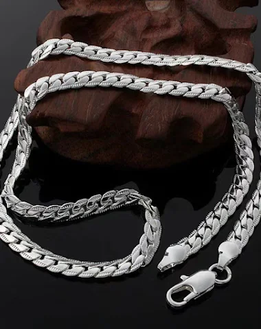 925 Zilveren Hoefijzer Ketting 60mm - 3