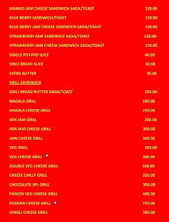 Ram Bharose Sandwich menu 2