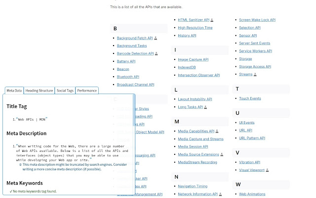 SEOdin Page Analyzer chrome extension