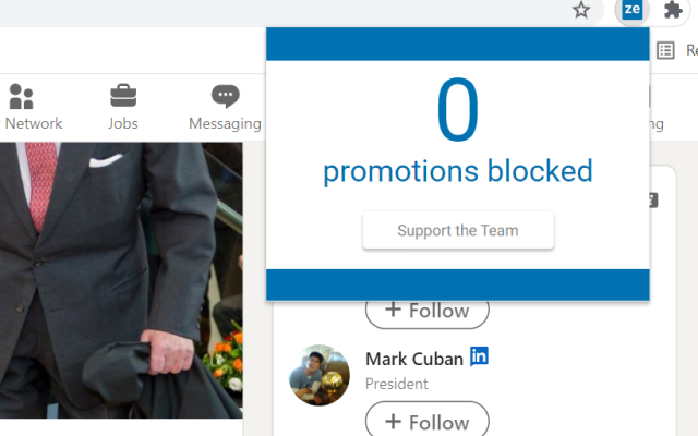 Zelos - AdBlock for LinkedIn Preview image 4