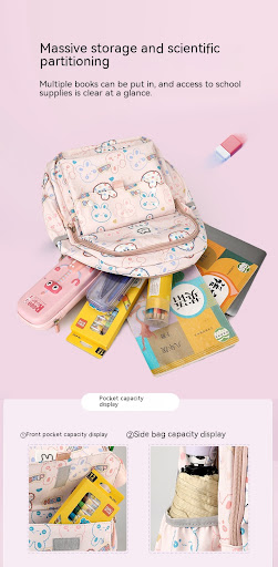 Title 4, Cute Girls Lightweight Multi-layer Primary Sch...