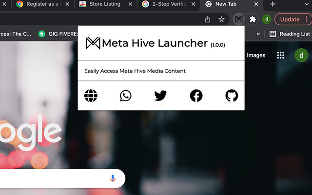 Meta Hive chrome extension