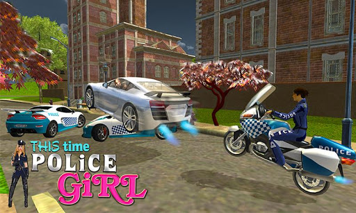 Police Girl Bike Rider