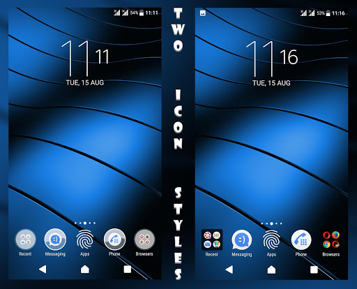 Classique Blue Theme For Xperia