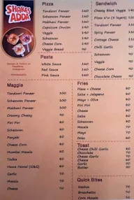 Shakes Adda menu 1