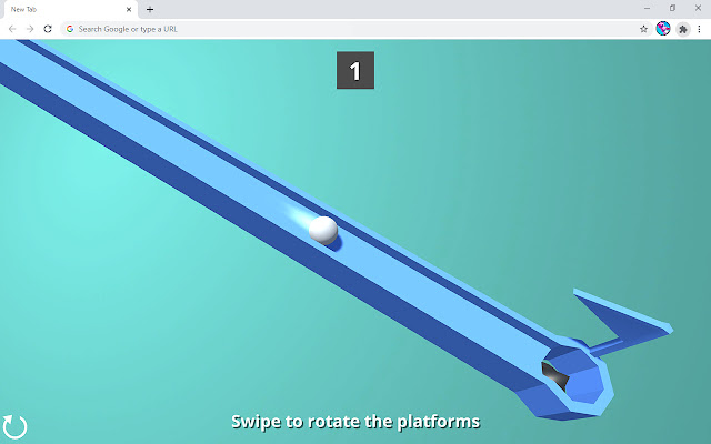 3D Rolling Ball Game chrome extension