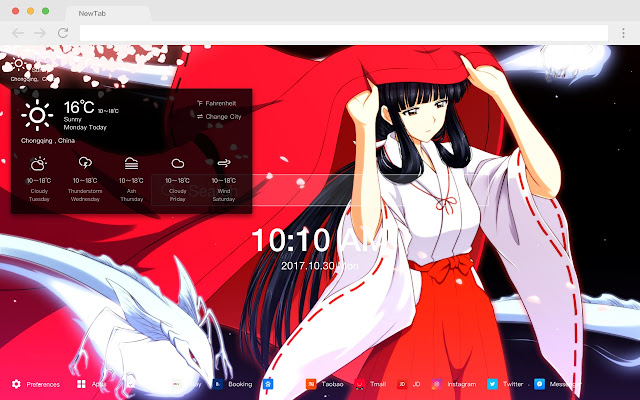 Inuyasha New Tab Page HD Wallpapers Themes