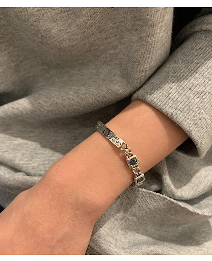 Title 5, Womens Silver Stitching Bracelet Retro Fashion...