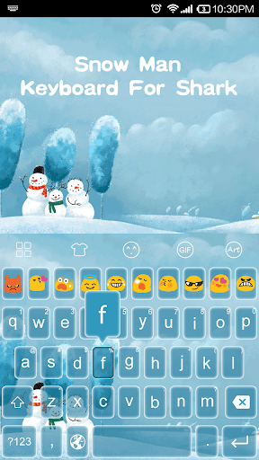 Emoji Keyboard-Snow Man