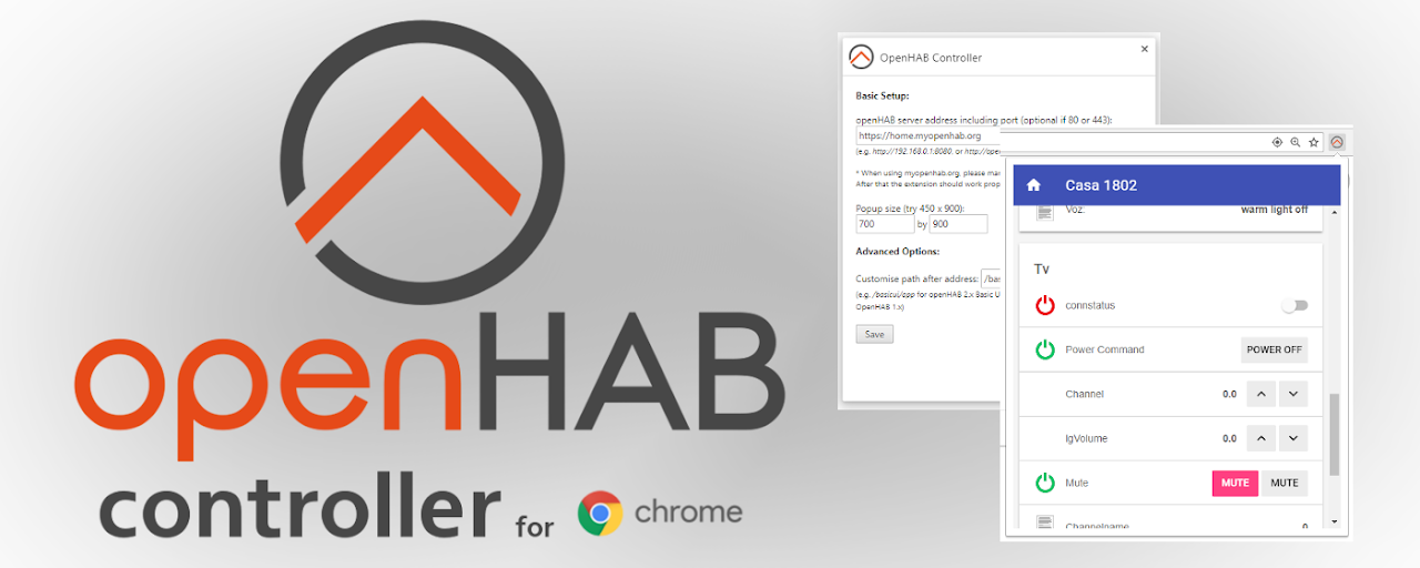 openHAB Chrome Controller Preview image 2