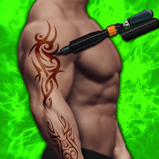 Celebrity Tattoo Design Studio : 3D Tattoo Sim 1.0.1 Icon