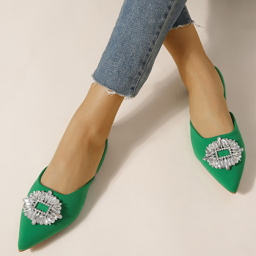 Title 2, Baotou Half Slippers Female European Beauty. St...