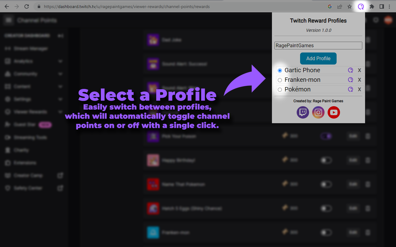 Twitch Reward Profiles Preview image 2