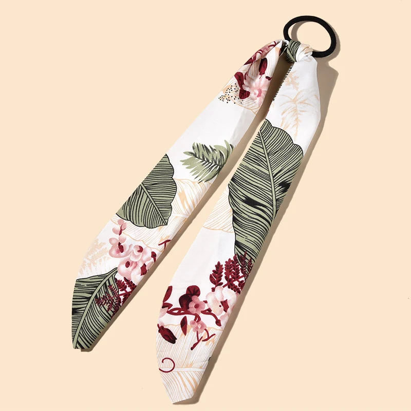 Laço de cabelo floral em tecido de seda com fita, adicione um toque romântico e charmoso aos seus penteados. Perfeito para diversas ocasiões, fácil de usar.