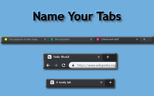 Name Your Tabs