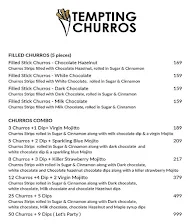 Tempting Churros menu 2