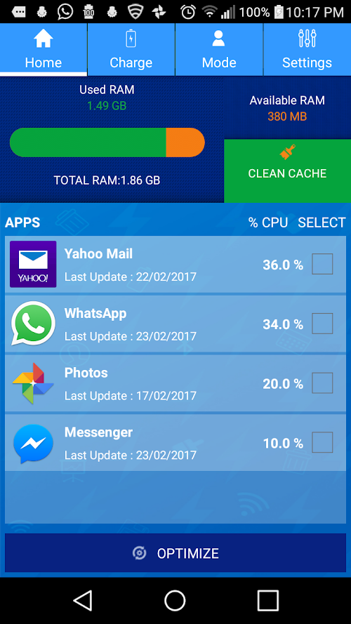 Android application Seles Battery Saver PRO screenshort