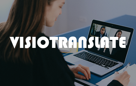 Visio translate Chrome extension small promo image