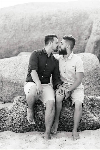 This Brazilian same-sex couple were verbally abused during a romantic photo shoot on the beach.