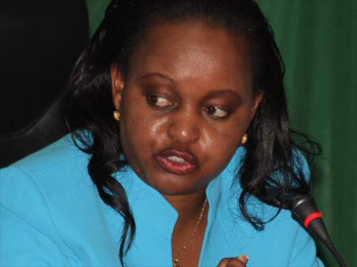 Former Devolution Cabinet Secretary Anne Waiguru. Photo/FILE