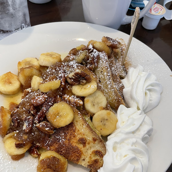 GF bananas foster french toast