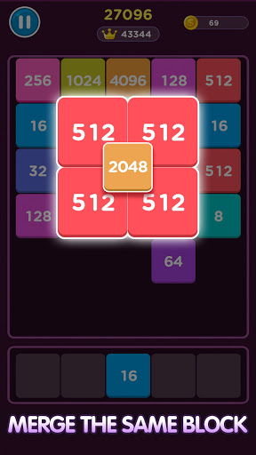 2048 Shoot & Merge Block