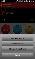 Ventus BT Weather Station Screenshot