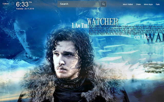 Jon Snow Wallpapers Theme New Tab