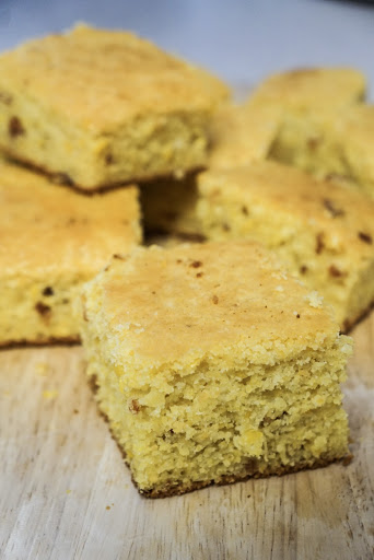 Honey ricotta cornbread