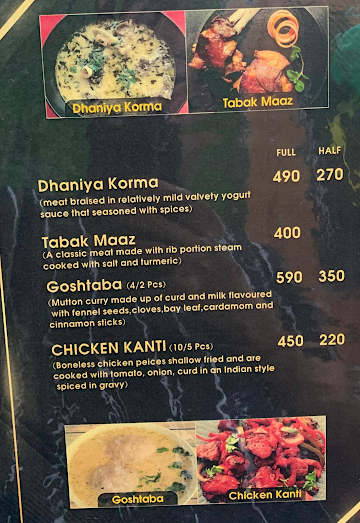 Waza- Cafe & Restaurant menu 