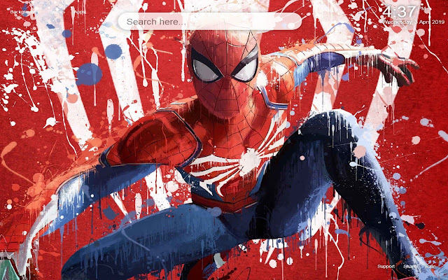 スパイダーマンps4のhdの壁紙テーマ