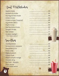 The Three Bears Cafe menu 2