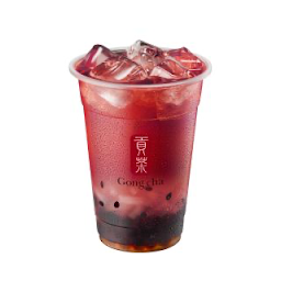 Grape Passionfruit Iced Tea with QQ Jelly