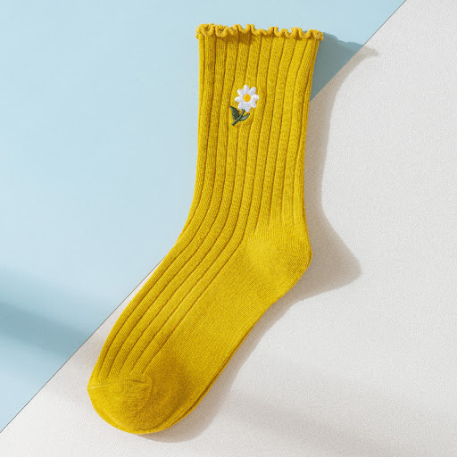 Title 3, Womens Tube Socks Thin Ins Tide Small Daisy Ja...