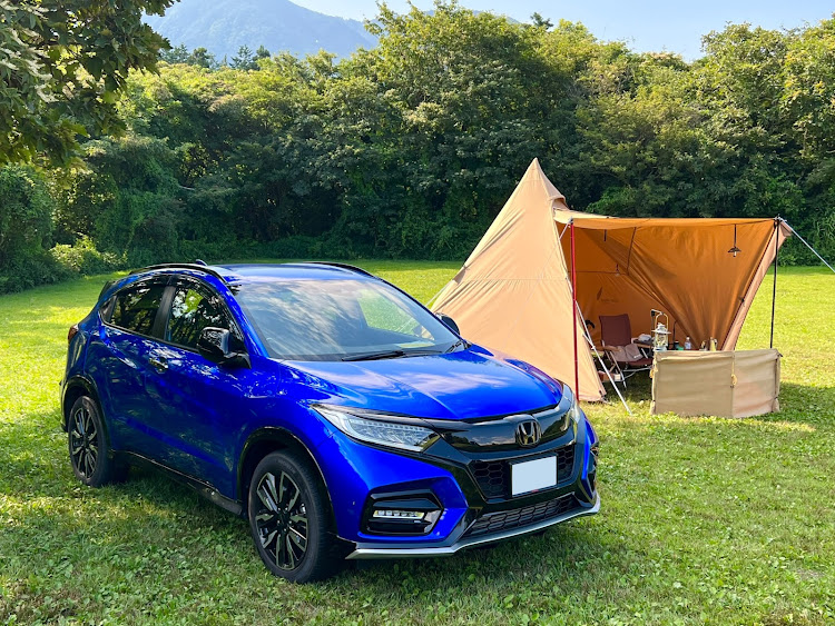 ヴェゼルのヴェゼルツーリング・ModuloX・朝霧高原・キャンプに関するカスタム事例の投稿画像1枚目