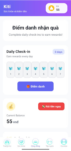 Screenshot KiTi - Đi bộ kiếm tiền online