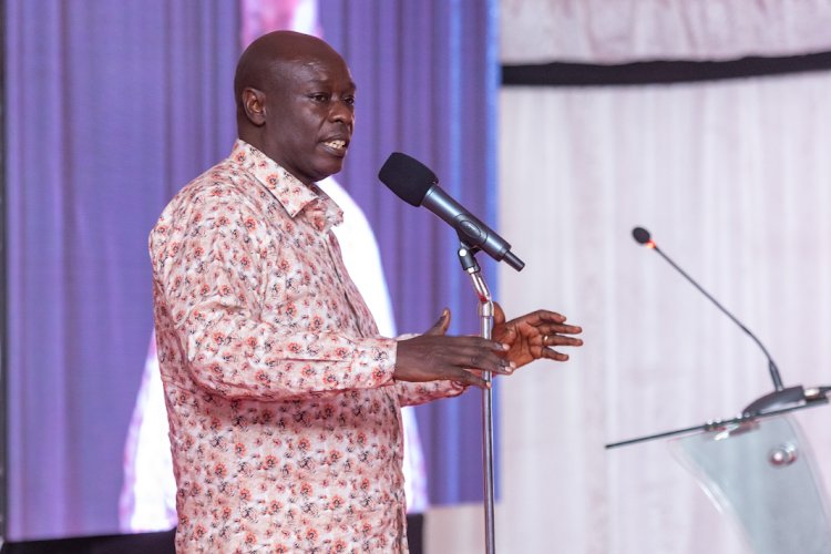 DP Rigathi Gachagua addressing he Coffee Stakeholders Conference in Meru County on Saturday, June 10, 2023