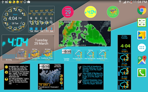  ‪eWeather HD, Radar, Alerts‬‏- صورة مصغَّرة للقطة شاشة  