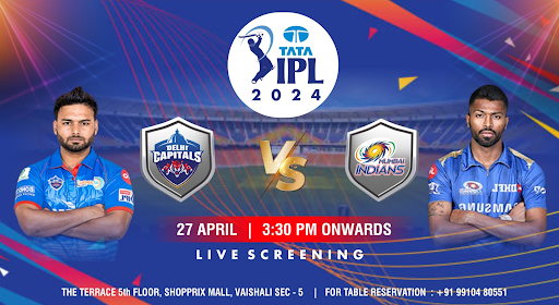 DC vs MI: TATA IPL 2024 Delhi Capitals vs Mumbai Indians (Screening)