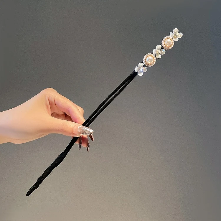 Set per capelli Xiaoxiangfeng con testa a sfera, perle, fiori e cristalli. Illumina la tua acconciatura con eleganza e raffinatezza. Perfetto per ogni occasione.