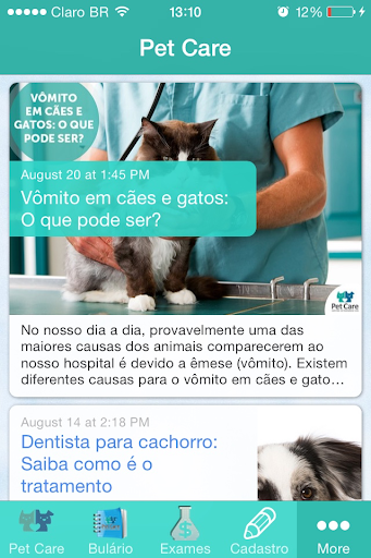 Pet Care para cães e gatos