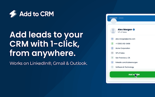 Add to CRM for EngageBay: B2B Prospecting screenshot 2