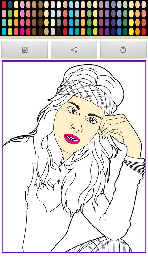 Android application Violeta Leonetta Coloring screenshort