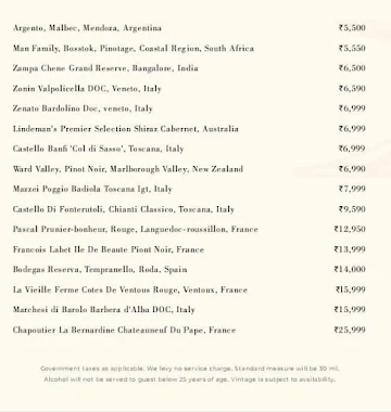 Pling - Hotel Pullman menu 