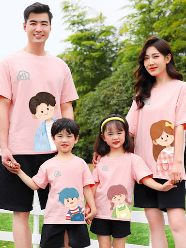 Title 5, Three or Four Cartoon Cotton Short Sleeve T-shi...