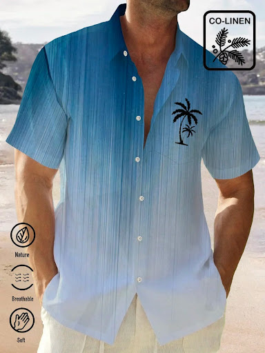 Title 2, Mens Loose Casual Cozy Vacation Palm Tree Grad...